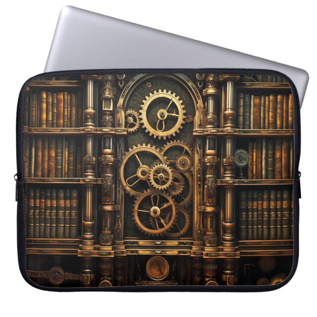 Funda Para Portátil Steampunk Abstract (Frente)