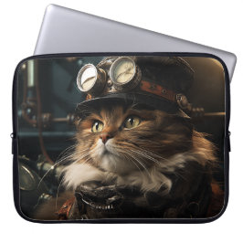Funda Para Portátil Steampunk Cat