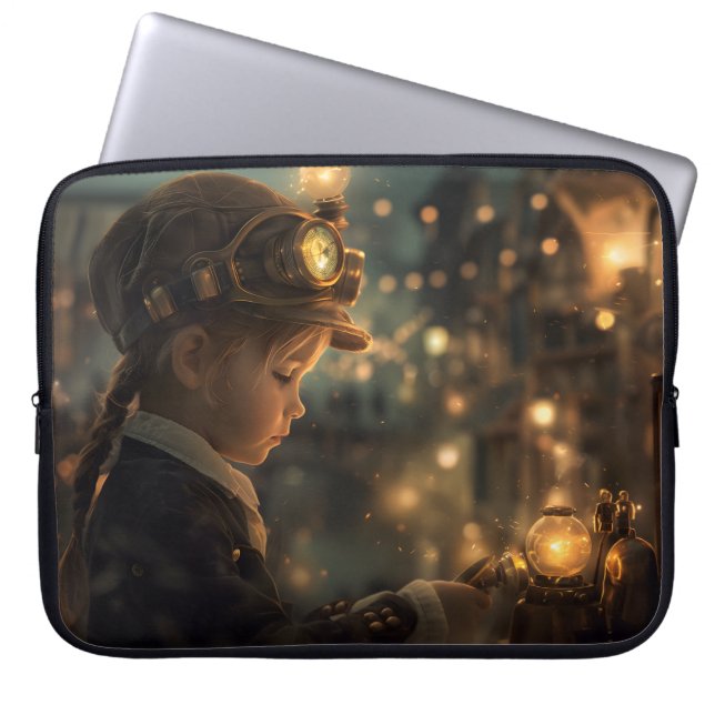 Funda Para Portátil Steampunk Child (Frente)
