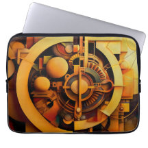 Steampunk Golden Mechanism Abstract