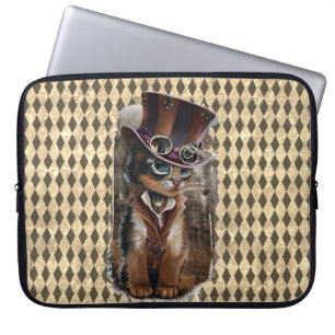 Funda Para Portátil Steampunk Kitty