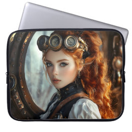 Funda Para Portátil Steampunk Lady