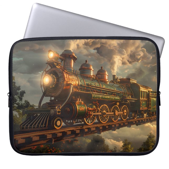 Funda Para Portátil Steampunk Train (Frente)
