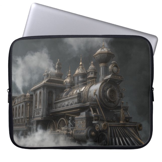 Funda Para Portátil Steampunk Train (Frente)