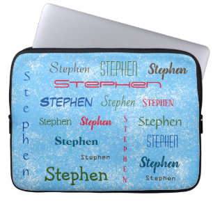 Funda Para Portátil Stephen Personalizado de muchos nombres personaliz