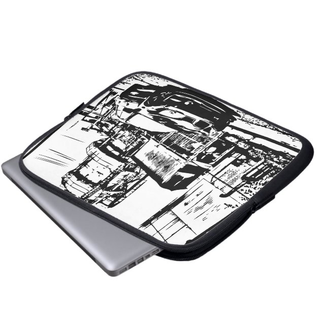 Funda Para Portátil STI WRX "las calles " (Inferior anverso)