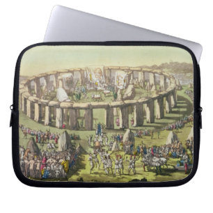 Funda Para Portátil Stonehenge, o un templo circular de los druidas,