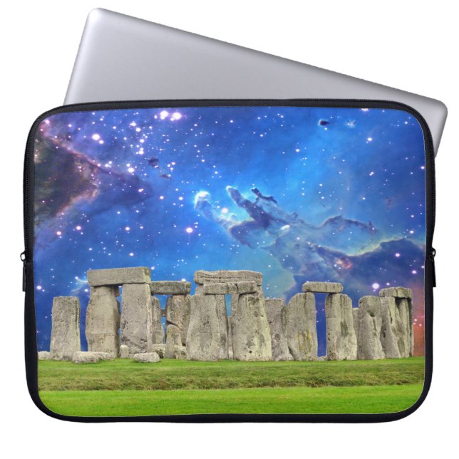 Funda Para Portátil Stonehenge y las estrellas del antiguo sitio histó (Frente)