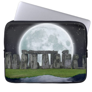 Funda Para Portátil Stonehenge y Moon Antiguo Sitio Histórico del Pode