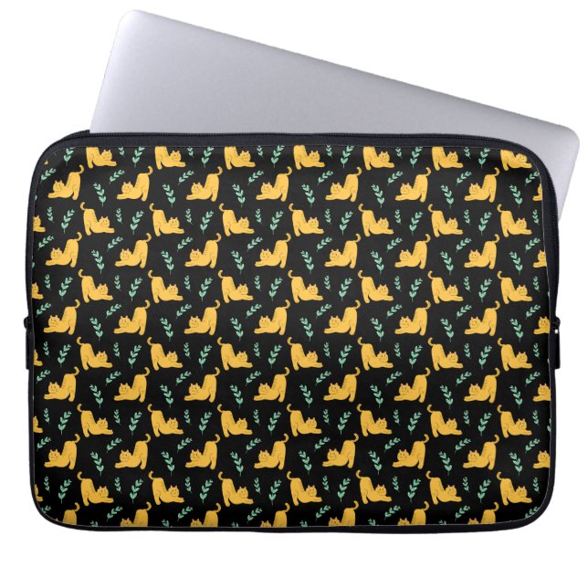 Funda Para Portátil Stretching Cat (Frente)