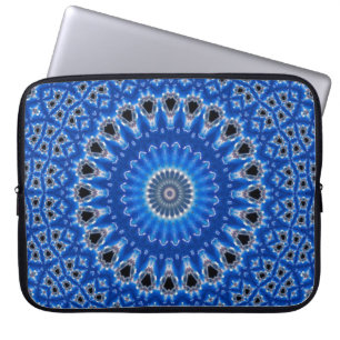 Funda Para Portátil Stylish Modern Geometric Pattern Blue Black Gray