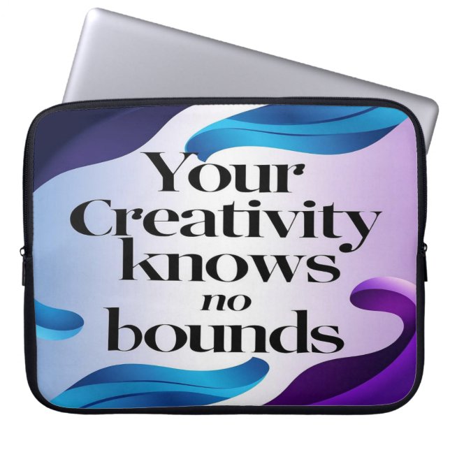 Funda Para Portátil Su creatividad no conoce límites, opción 3 (Frente)