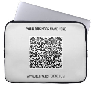 Funda Para Portátil Su Personalizado de código QR Mensajes de texto y