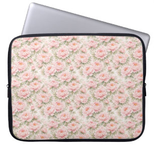 Funda Para Portátil Suave patrón floral sin fisuras de peonía acuarela