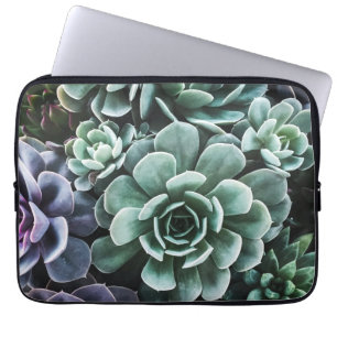 Funda Para Portátil Suculentas plantas verdes naturaleza