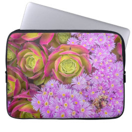 Funda Para Portátil Suculentas y flores