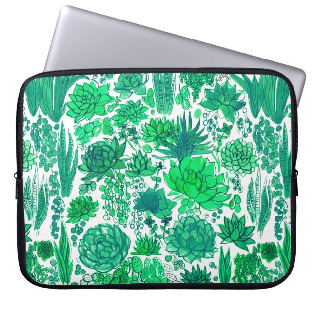 Funda Para Portátil Suculento jardín (Frente)