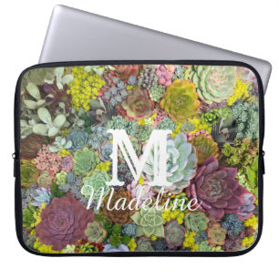 Funda Para Portátil Suculentos paisajes coloridos