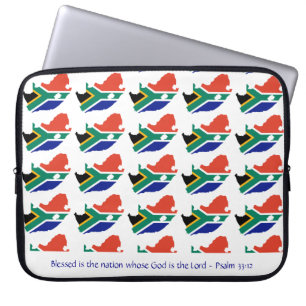 Funda Para Portátil SUDÁFRICA Biblia Cristiana Blessed Nation Laptop