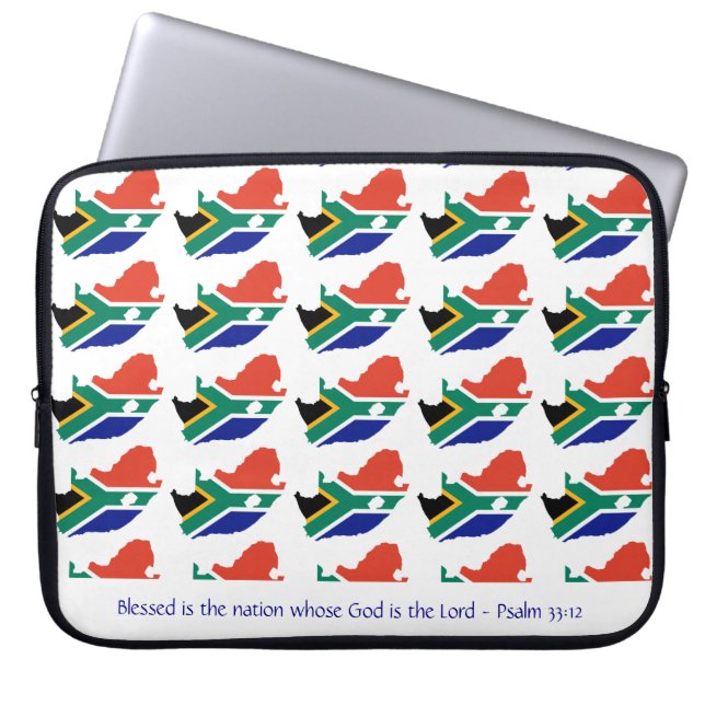 Funda Para Portátil SUDÁFRICA Biblia Cristiana Blessed Nation Laptop (Frente)