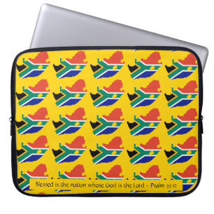 Funda Para Portátil SUDÁFRICA Portátil Bendita Amarillo Cristiano