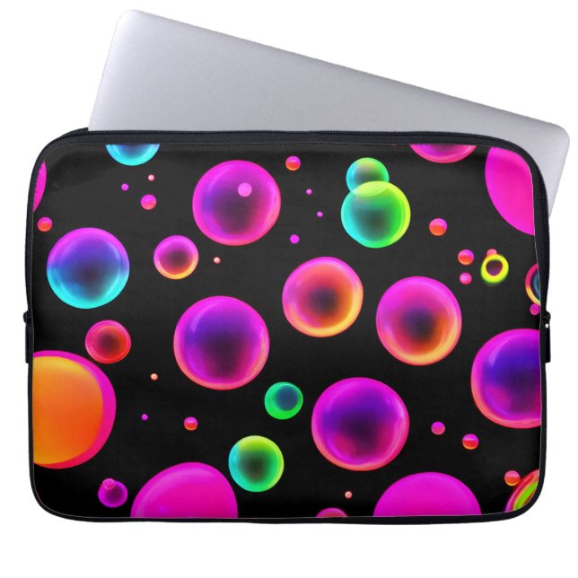 Funda Para Portátil Sueño de burbuja brillante de arcoíris (Frente)