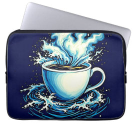 Funda Para Portátil Sueño de café oceánico