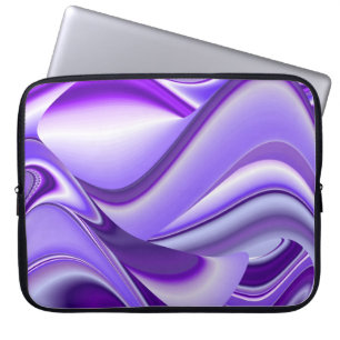Funda Para Portátil Sueño de nieve púrpura, arte de arcoiris abstracto