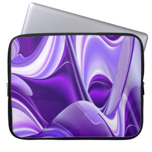 Funda Para Portátil Sueño de nieve púrpura, arte de arcoiris abstracto