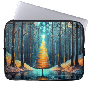 Funda Para Portátil Sueño feriado irlandés 🎄 brillante árbol navideño
