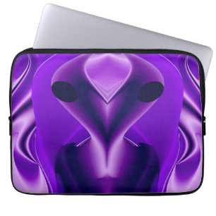 Funda Para Portátil Sueños del arcoiris púrpura 3D , Alien