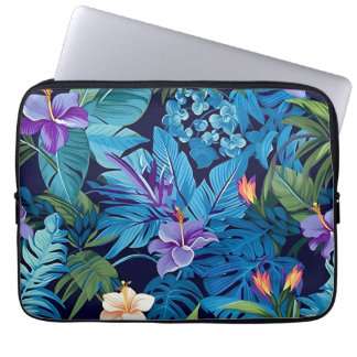Funda Para Portátil 'Sueños florales' - Diseño floral tropical