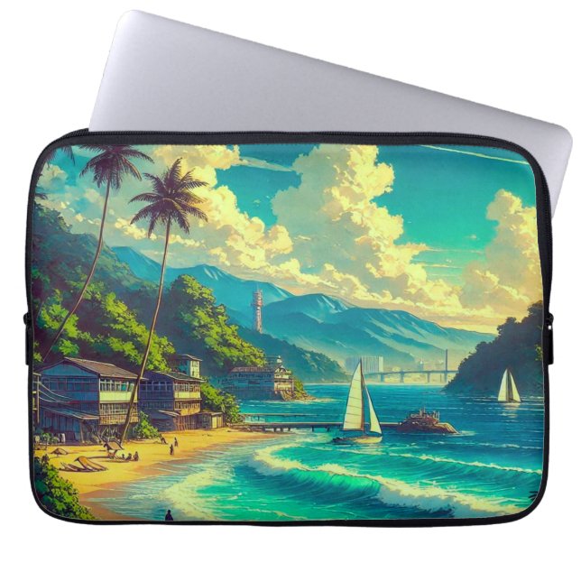Funda Para Portátil Sueños Ryukyu tropicales (Frente)