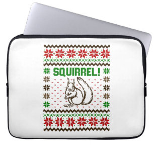 Funda Para Portátil Suéter Feo De Ardilla Atacando A La Familia Griswo