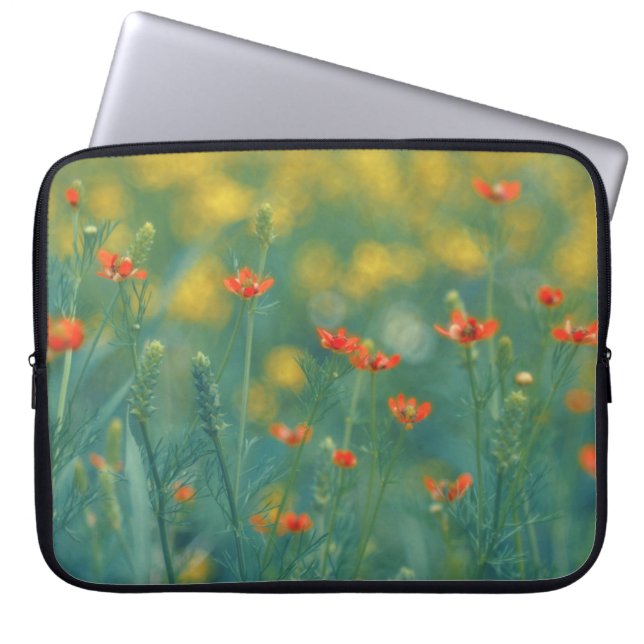 Funda Para Portátil Summer Flowers (Floral Field) (Red Flowers) (Frente)