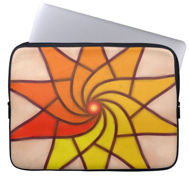 Funda Para Portátil Sunburst Spiral (Frente)