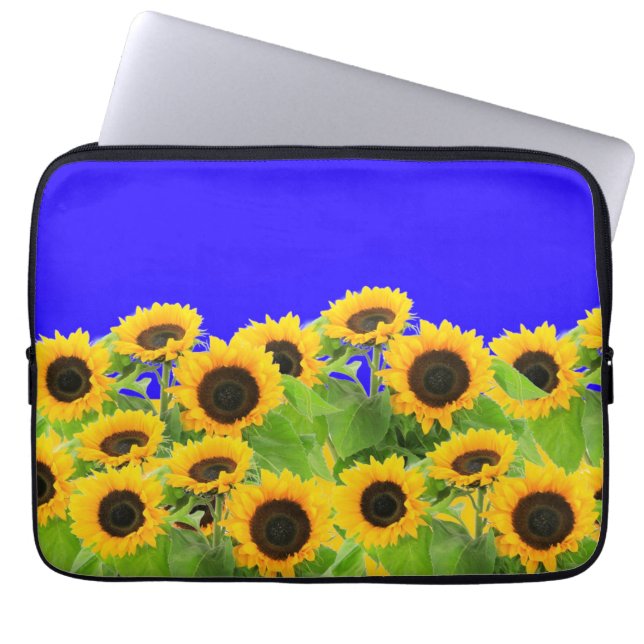 Funda Para Portátil Sunflower - Libertad Ucrania Paz Bandera ucraniana (Frente)