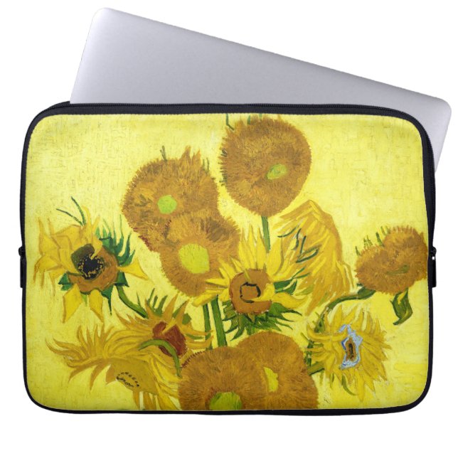 Funda Para Portátil Sunflowers Vincent van Gogh (Frente)