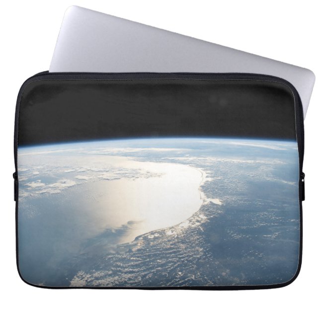 Funda Para Portátil Sunglint Reflexiona Sobre El Golfo De México (Frente)