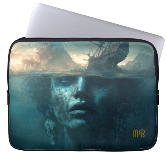 Funda Para Portátil Sunken Secrets Mythic Ocean Depths Art (Frente)