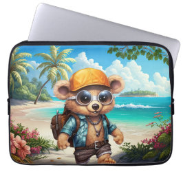 Funda Para Portátil Sunny Adventures with Beachy Bear - Listo para div