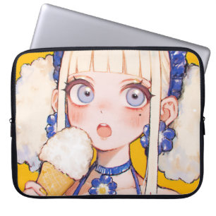 Funda Para Portátil Sunny Scoop Anime Chica con vainilla Cone