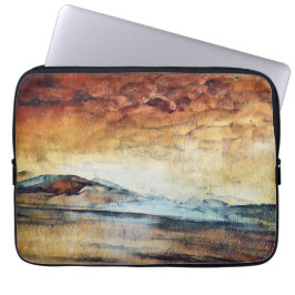 Funda Para Portátil Sunny Watercolor Mountains Landscape