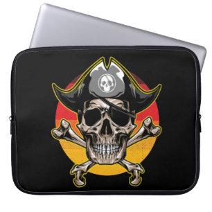 Funda Para Portátil Sunset Jolly Roger Skull Laptop Sleeve