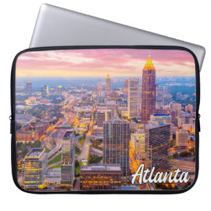 Funda Para Portátil Sunset Over Atlanta, Georgia, Estados Unidos