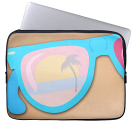 Funda Para Portátil Sunset Sungafas Fun Beach Retro Cuidad Art