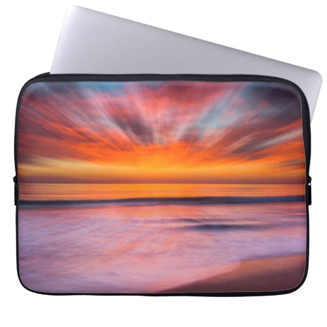 Funda Para Portátil Sunset Tamarack Beach| Carlsbad, CA (Frente)
