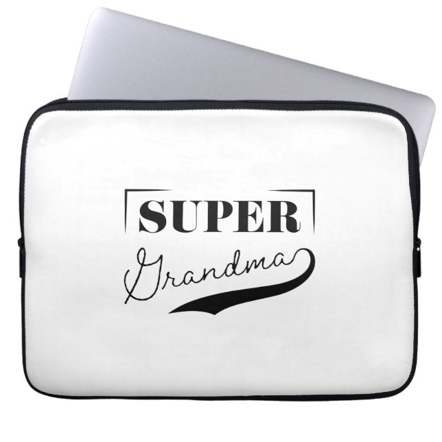 Funda Para Portátil Super Abuela (Frente)