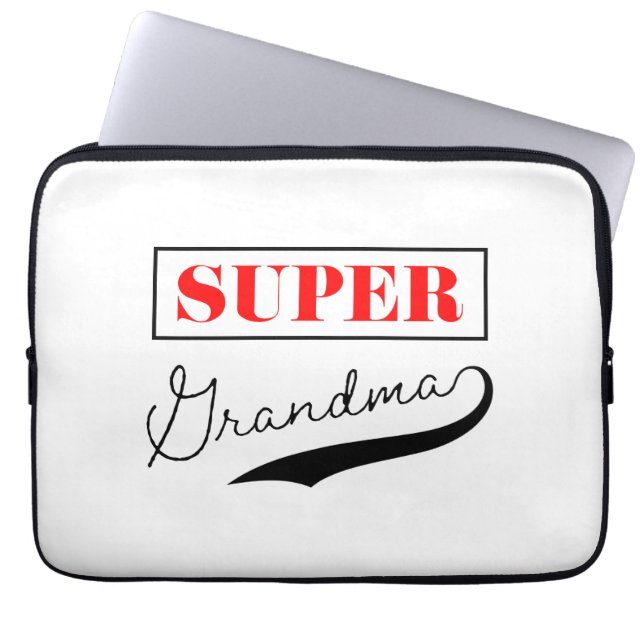 Funda Para Portátil Super Abuela (Frente)