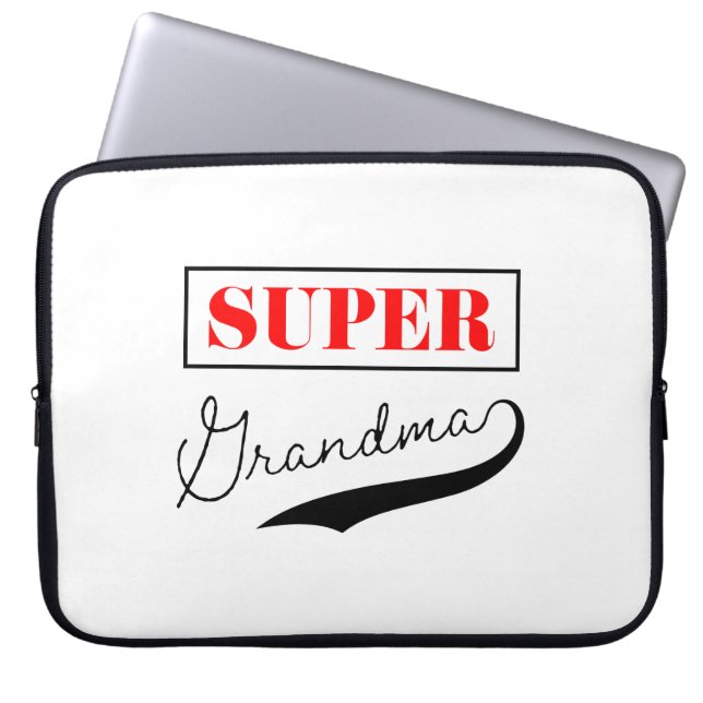 Funda Para Portátil Super Abuela (Frente)
